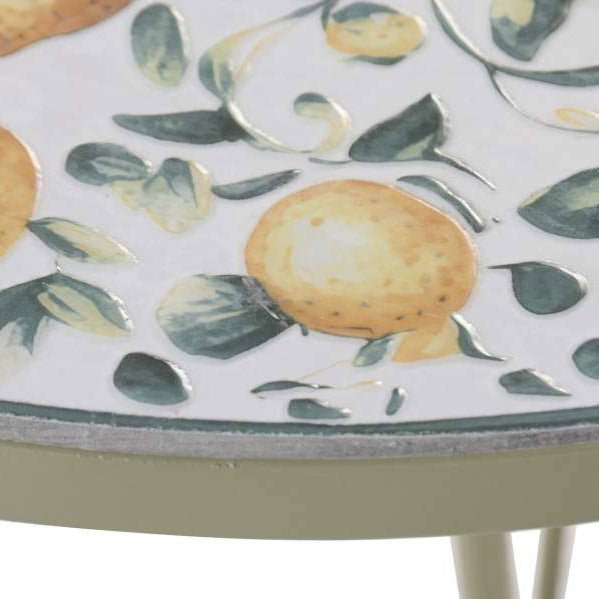 Conjunto de Mesa e Duas Cadeiras Mosaico Limões BLOSSOM - Gato Preto