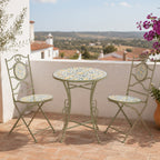 Conjunto de Mesa e Duas Cadeiras Mosaico Limões BLOSSOM - Gato Preto