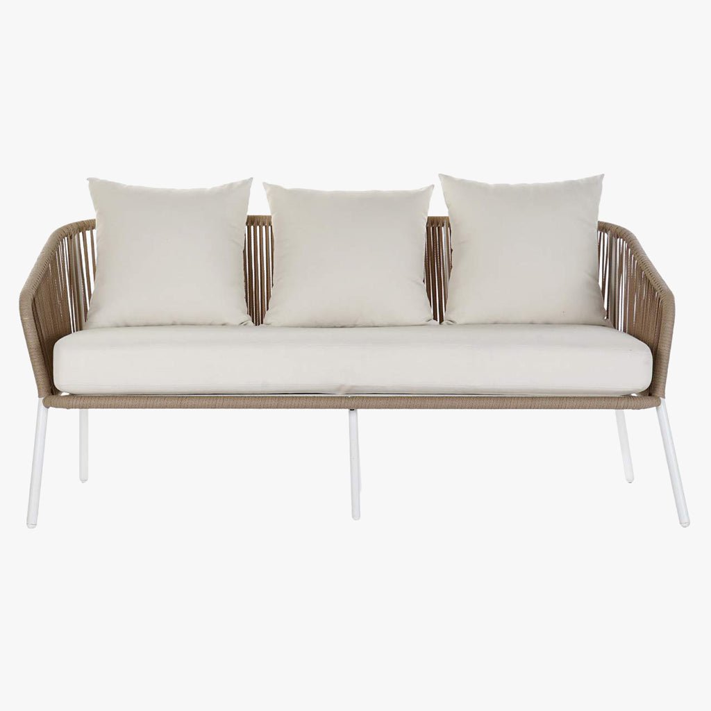 Conjunto de Sofá de Exterior 4 Peças SIESTA | 152×72×70 cm - Gato Preto