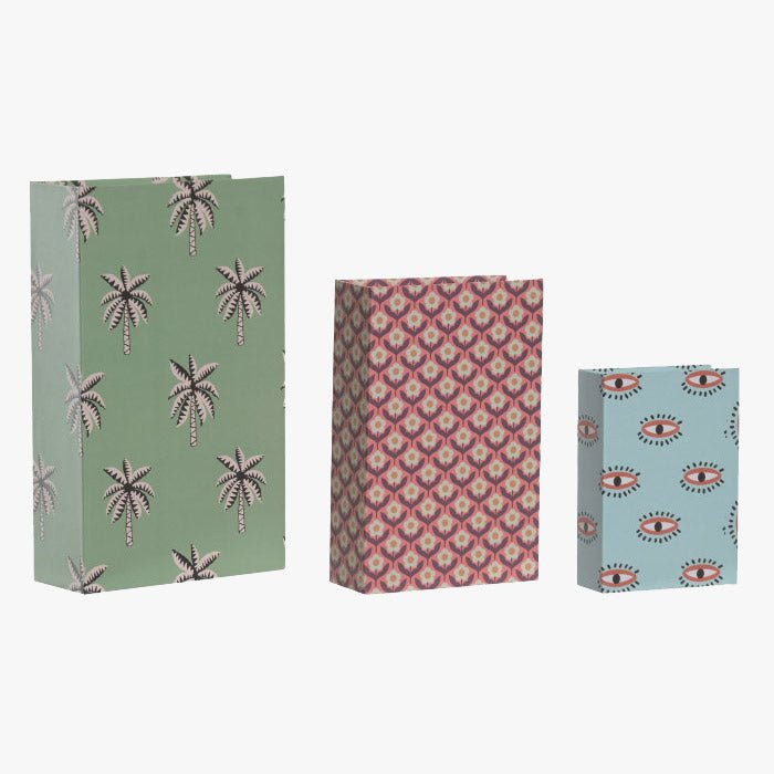 Conjunto de três caixas livro Padrões COLOR SHOT - Gato Preto