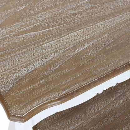 Conjunto de Três Mesas de Apoio Brancas 60X40X61 VERSAILLES - Gato Preto