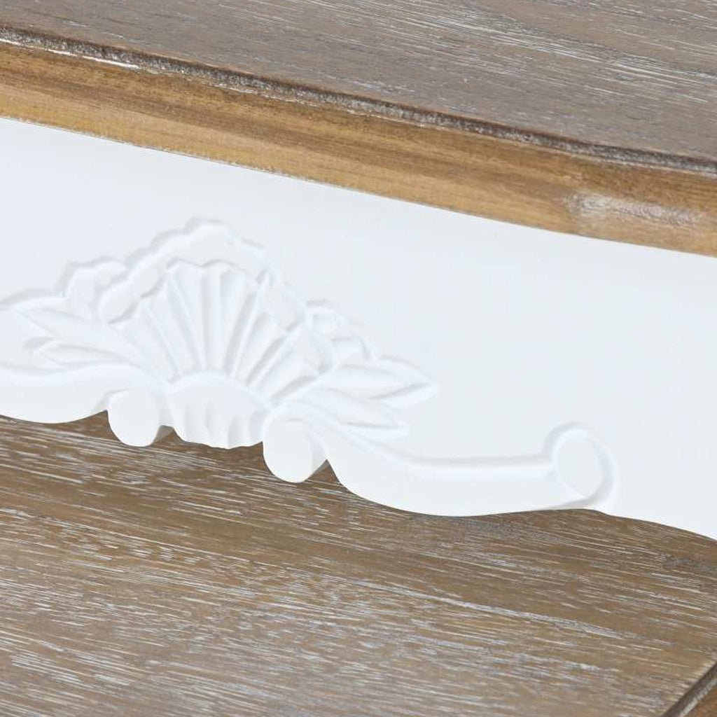 Conjunto de Três Mesas de Apoio Brancas 60X40X61 VERSAILLES - Gato Preto