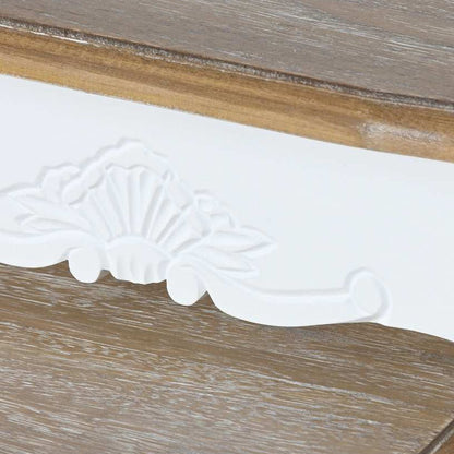 Conjunto de Três Mesas de Apoio Brancas 60X40X61 VERSAILLES - Gato Preto