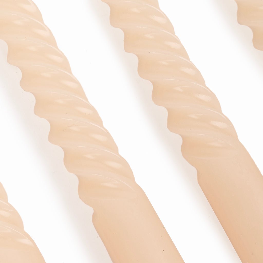 Conjunto de Velas Castiçal Espiral Branca MARSHMALLOW - Gato Preto