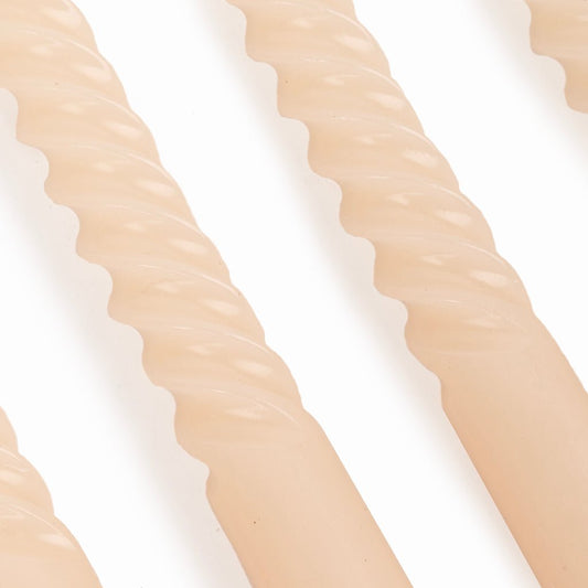 Conjunto de Velas Castiçal Espiral Branca MARSHMALLOW - Gato Preto