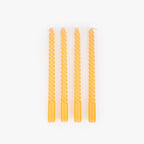 Conjunto de Velas Castiçal Espiral Laranja MARSHMALLOW - Gato Preto