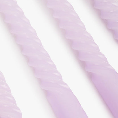 Conjunto de Velas Castiçal Espiral Violeta MARSHMALLOW - Gato Preto