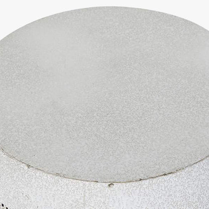 Conjunto Duas Mesas de Apoio Orientais Brancas Metal JASMIN - Gato Preto