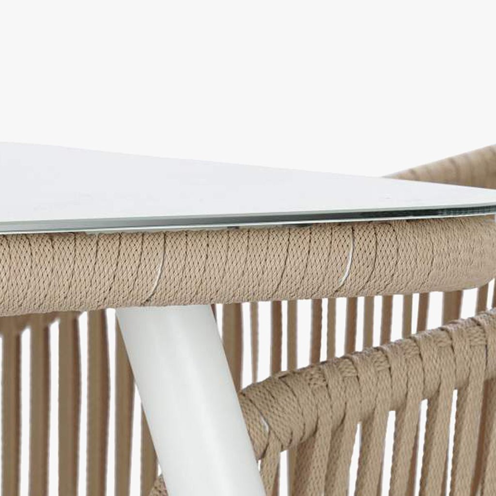Conjunto Mesa e 6 Cadeiras de Exterior SIESTA | 160×90×75 cm - Gato Preto