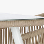 Conjunto Mesa e 6 Cadeiras de Exterior SIESTA | 160×90×75 cm - Gato Preto
