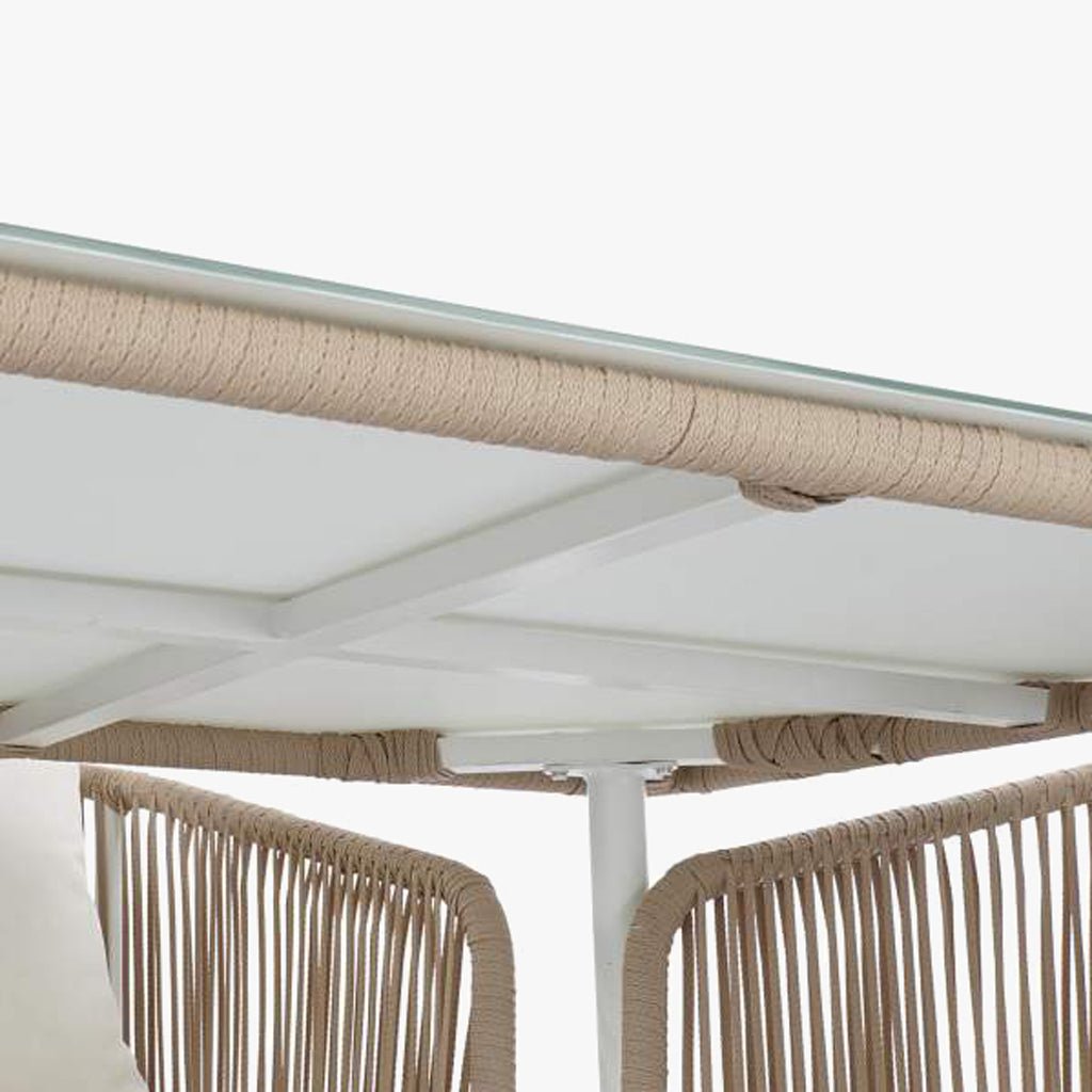 Conjunto Mesa e 6 Cadeiras de Exterior SIESTA | 160×90×75 cm - Gato Preto