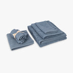 Conjunto Toalhetes de Algodão Azul 4EVERYDAY - Gato Preto