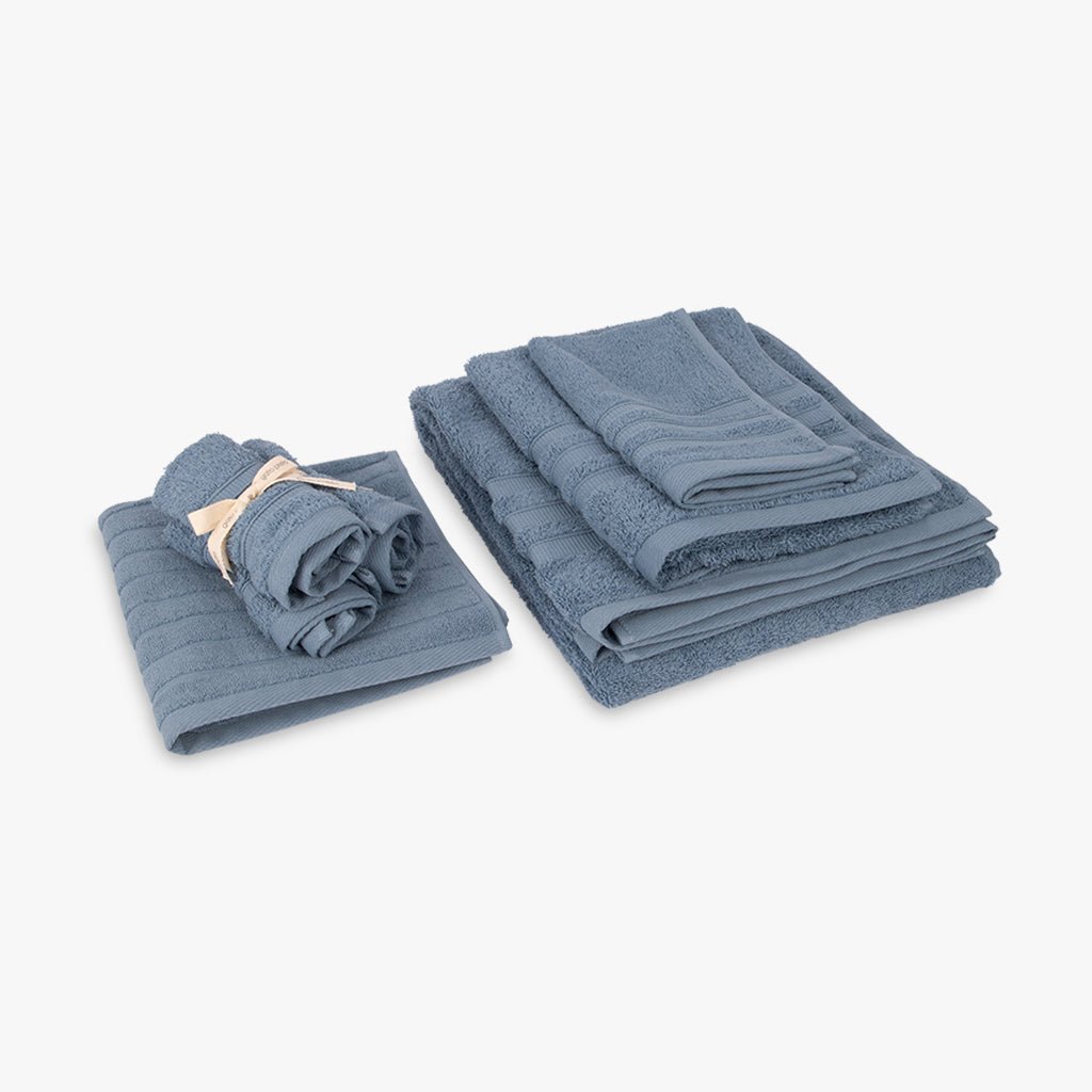 Conjunto Toalhetes de Algodão Azul 4EVERYDAY - Gato Preto