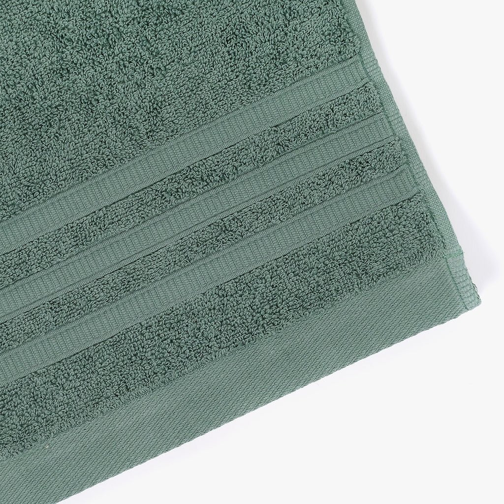 Conjunto Toalhetes de Algodão Verde Escuro 4EVERYDAY - Gato Preto