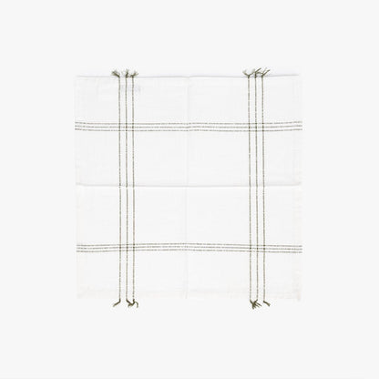 Conjuntos de 2 Guardanapos Bege e Verde 45x45 SOFT NATURE - Gato Preto