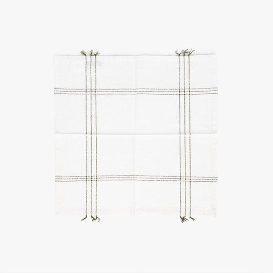 Conjuntos de 2 Guardanapos Bege e Verde 45x45 SOFT NATURE - Gato Preto