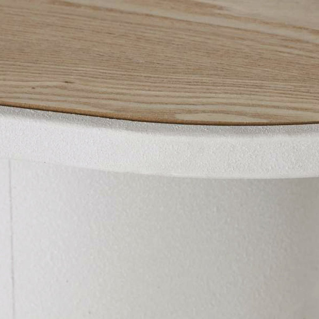 Consola Branca com Madeira 150x45 ZENA - Gato Preto