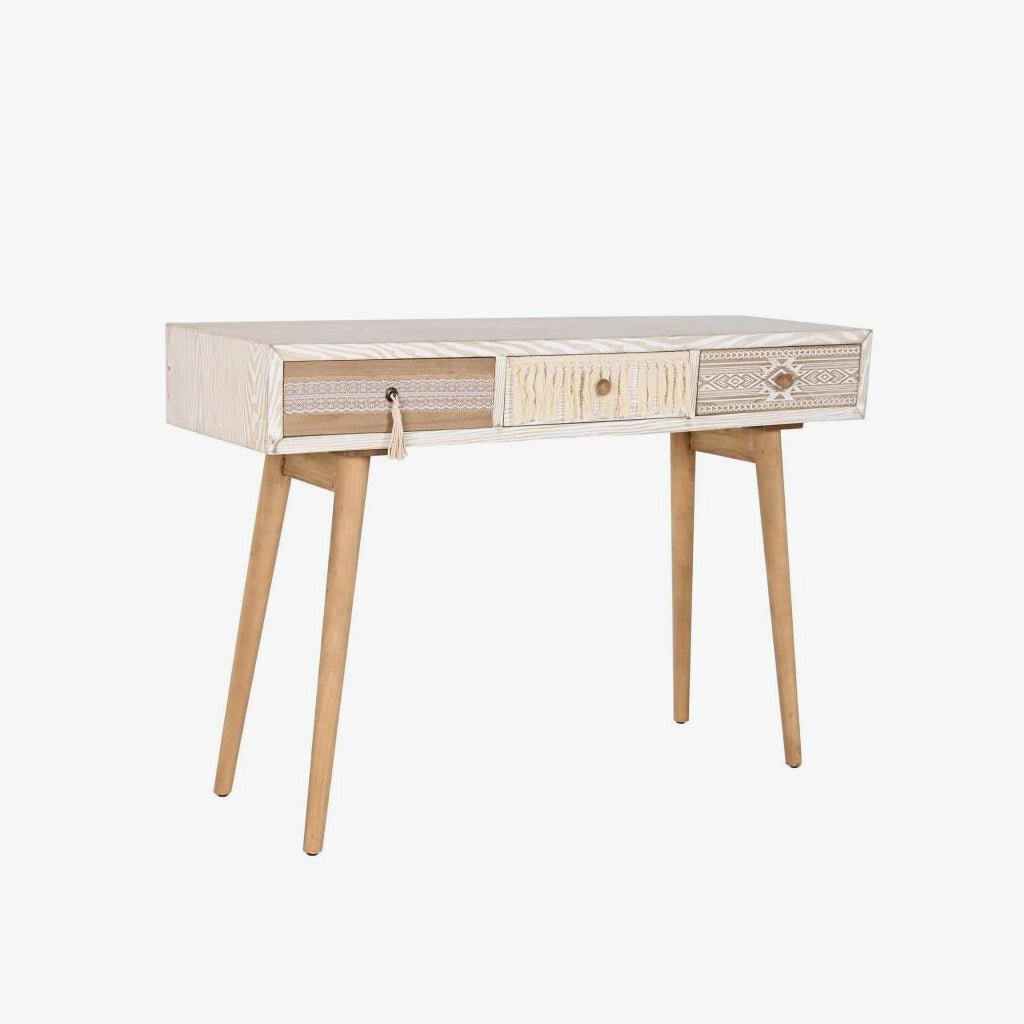 Consola Branca com Três Gavetas ZENA - Gato Preto