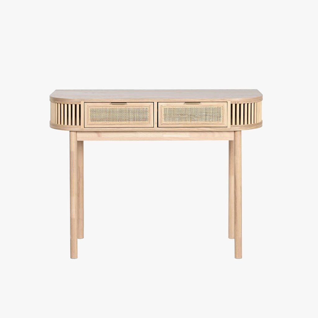 Consola de Madeira e Rattan ZUMA - Gato Preto