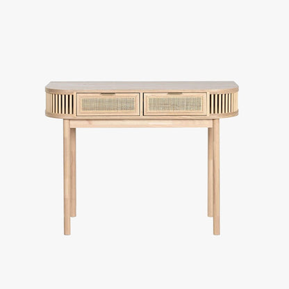 Consola de Madeira e Rattan ZUMA - Gato Preto