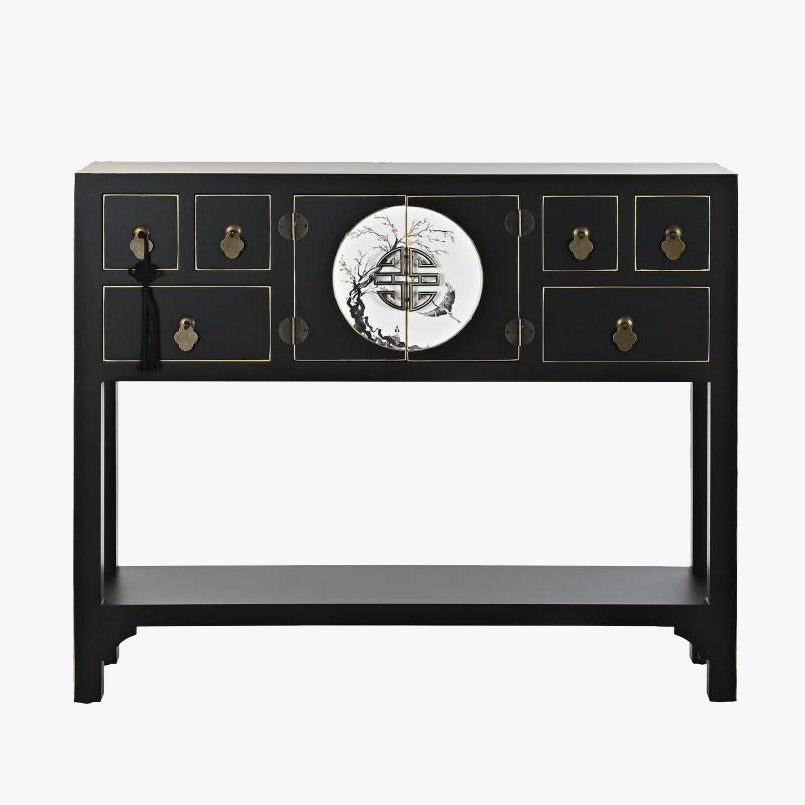 Consola Oriental 95x26x79 - Gato Preto