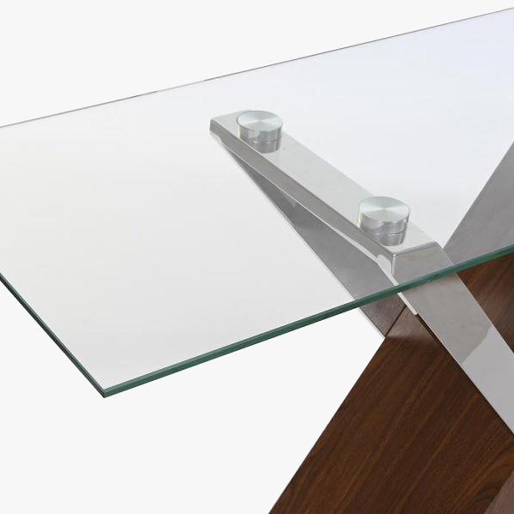 Consola Vidro Transparente | 120x40x75 cm | PRISMA - Gato Preto