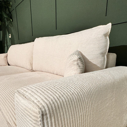 CÓPIA TESTE - Sofá cama com chaise longue reversível verde LAUREN (Cópia) - Gato Preto