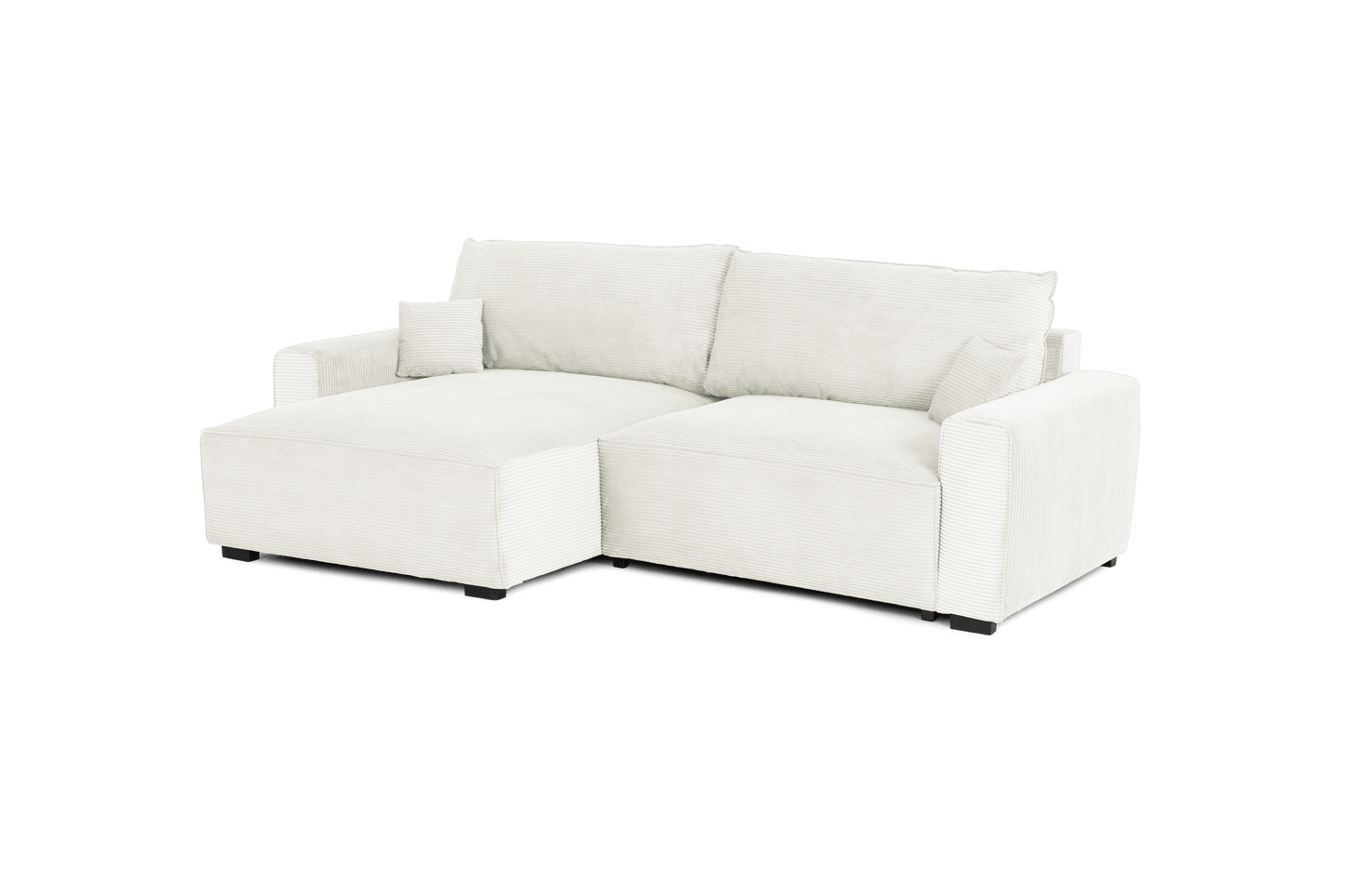 CÓPIA TESTE - Sofá cama com chaise longue reversível verde LAUREN (Cópia) - Gato Preto