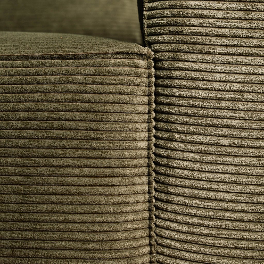 CÓPIA TESTE - Sofá cama com chaise longue reversível verde LAUREN (Cópia) - Gato Preto