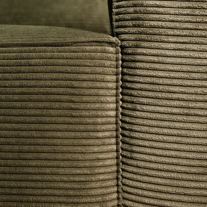 CÓPIA TESTE - Sofá cama com chaise longue reversível verde LAUREN (Cópia) - Gato Preto