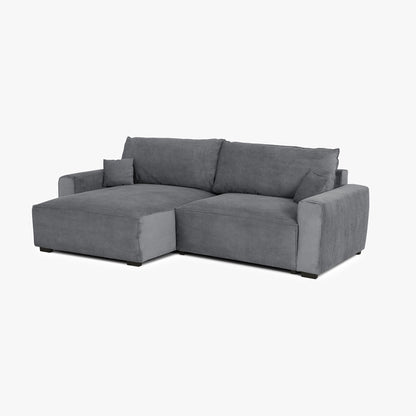 CÓPIA TESTE - Sofá cama com chaise longue reversível verde LAUREN (Cópia) - Gato Preto