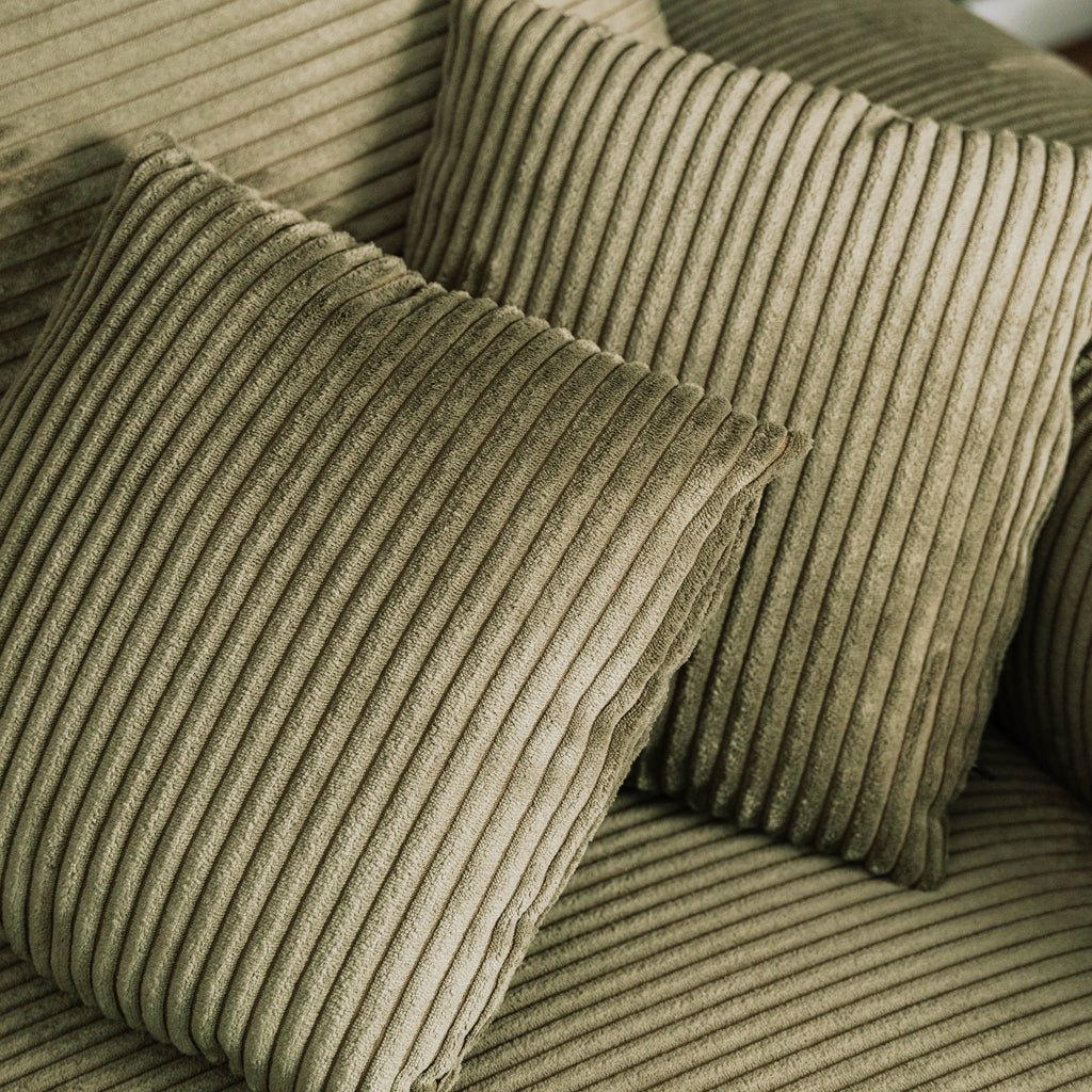 CÓPIA TESTE - Sofá cama com chaise longue reversível verde LAUREN (Cópia) - Gato Preto