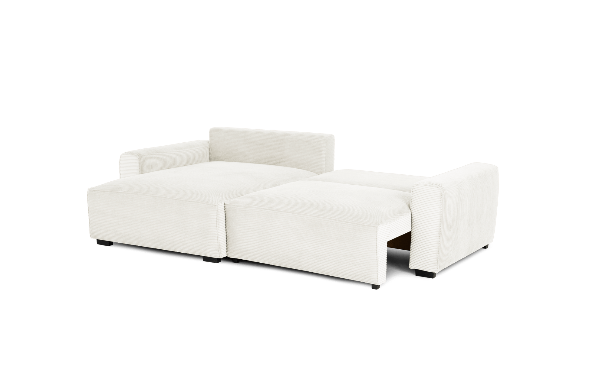 CÓPIA TESTE - Sofá cama com chaise longue reversível verde LAUREN (Cópia) - Gato Preto