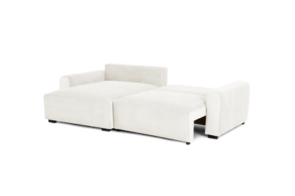 CÓPIA TESTE - Sofá cama com chaise longue reversível verde LAUREN (Cópia) - Gato Preto