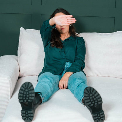 CÓPIA TESTE - Sofá cama com chaise longue reversível verde LAUREN (Cópia) - Gato Preto