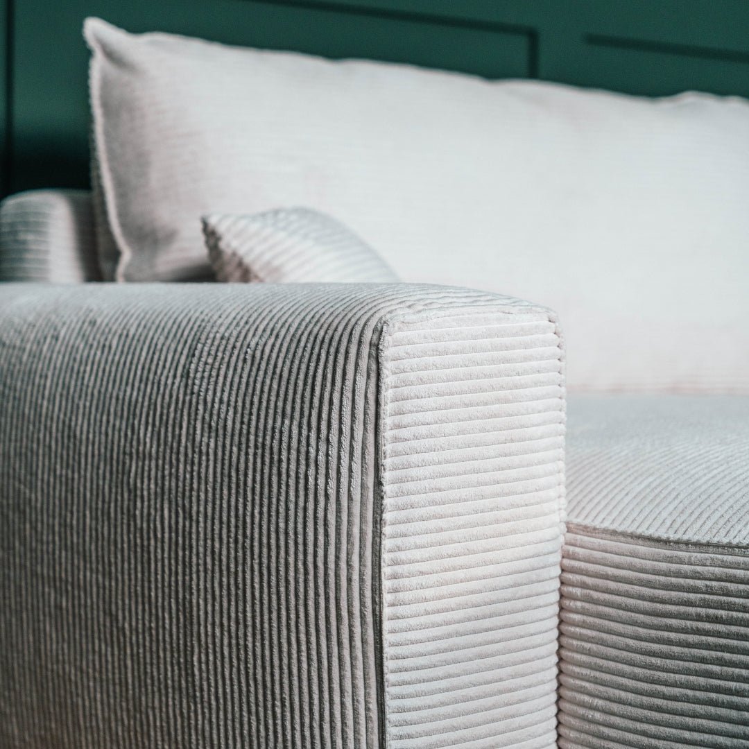 CÓPIA TESTE - Sofá cama com chaise longue reversível verde LAUREN (Cópia) - Gato Preto