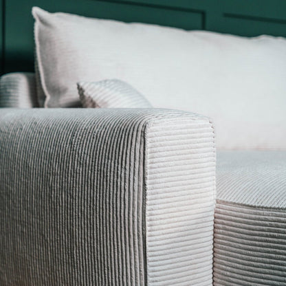 CÓPIA TESTE - Sofá cama com chaise longue reversível verde LAUREN (Cópia) - Gato Preto