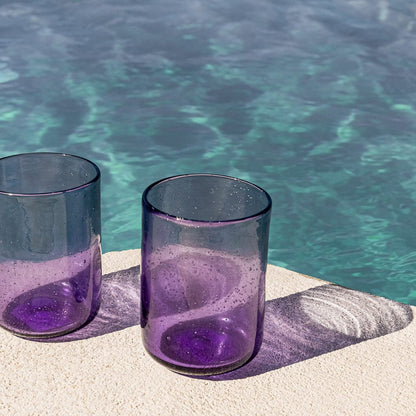 Copo Baixo Púrpura BUBBLES - Gato Preto