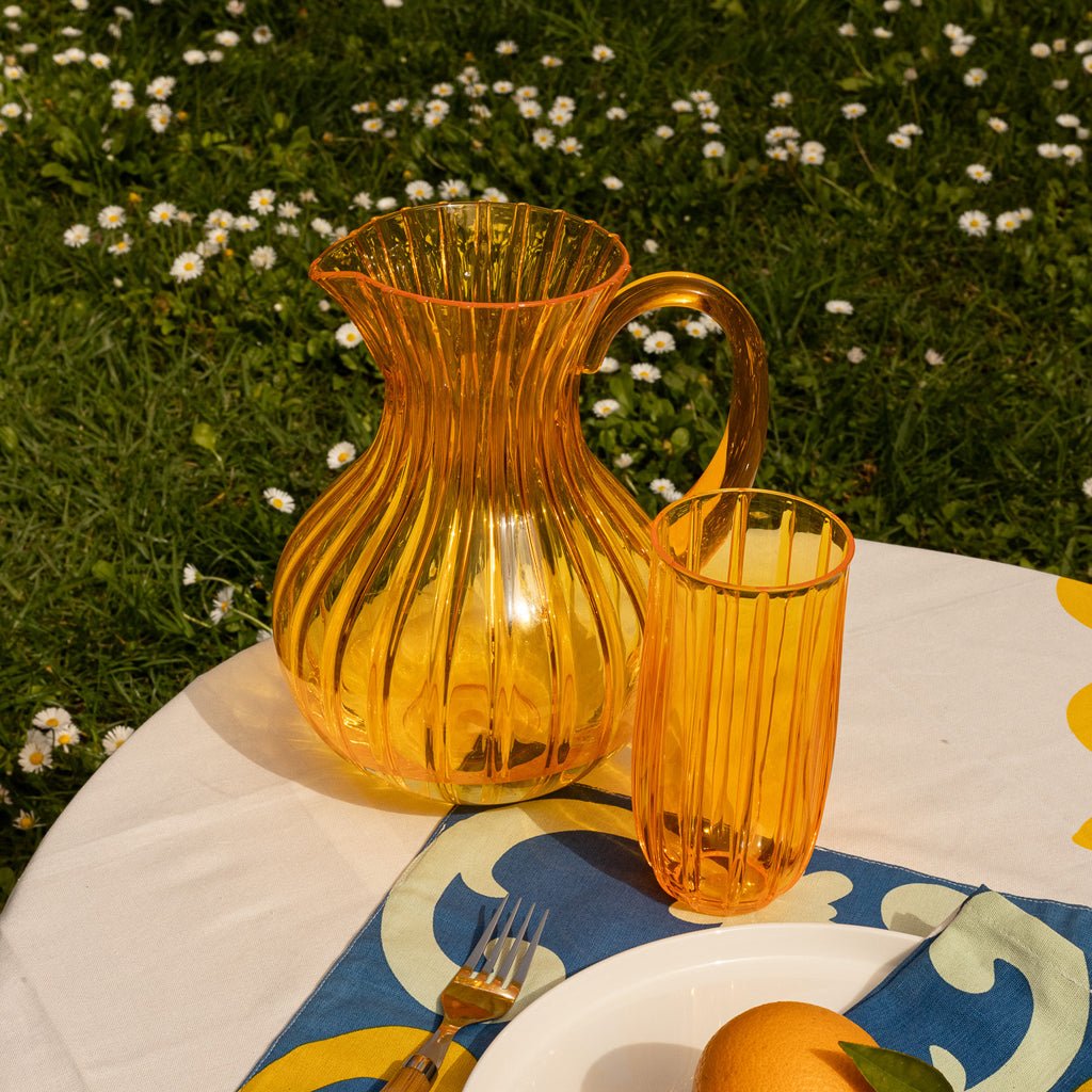 Copo de Acrílico Alto Amarelo 460 ml VITORIA - Gato Preto