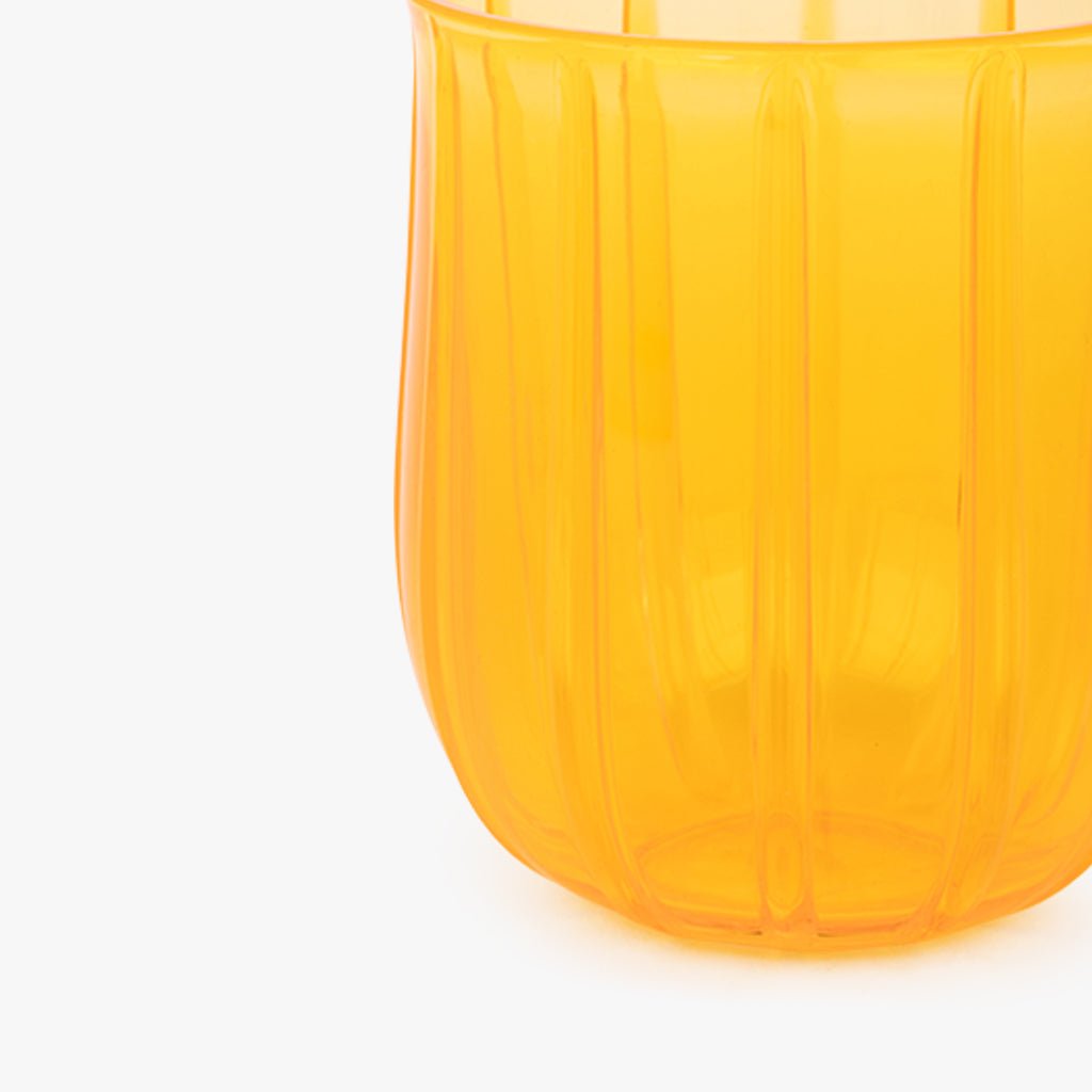 Copo de Acrílico Baixo Amarelo 390 ml VITORIA - Gato Preto