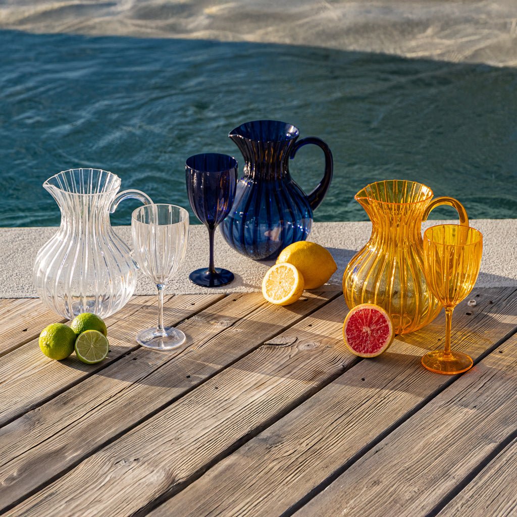 Copo de Acrílico Baixo Amarelo 390 ml VITORIA - Gato Preto