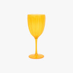 Copo de Acrílico com Pé Amarelo 410 ml VITORIA - Gato Preto