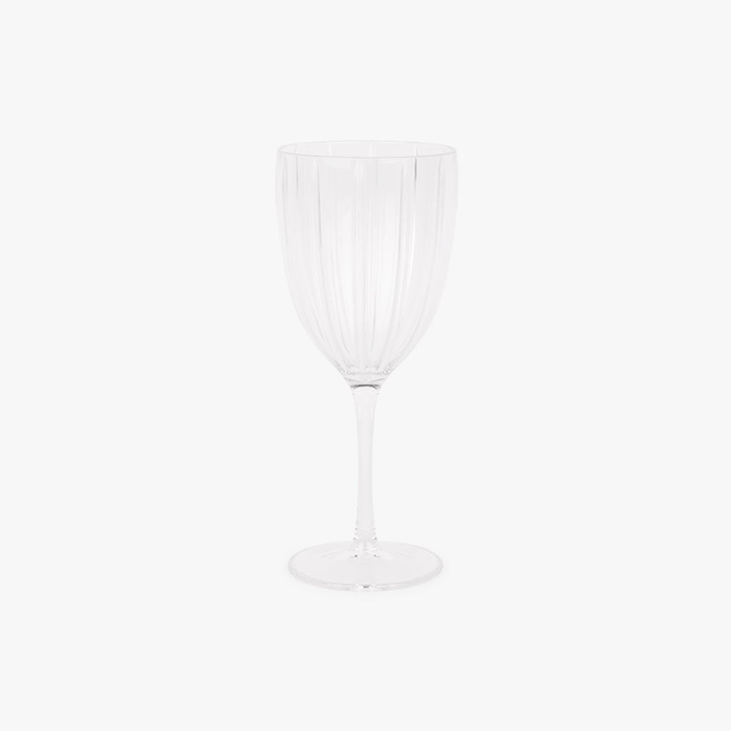 Copo de Acrílico com Pé Transparente 410 ml VITORIA - Gato Preto