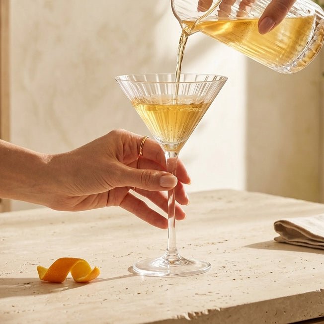 Copo de Cocktail Martini Linhas SAN MARINO - Gato Preto