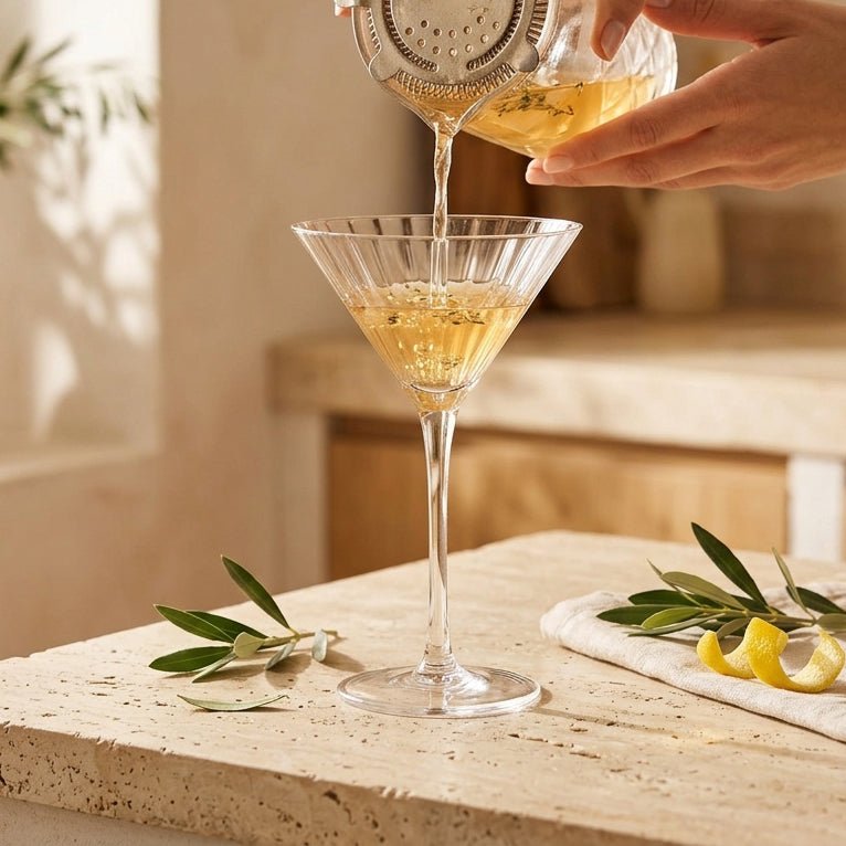 Copo de Cocktail Martini Linhas SAN MARINO - Gato Preto