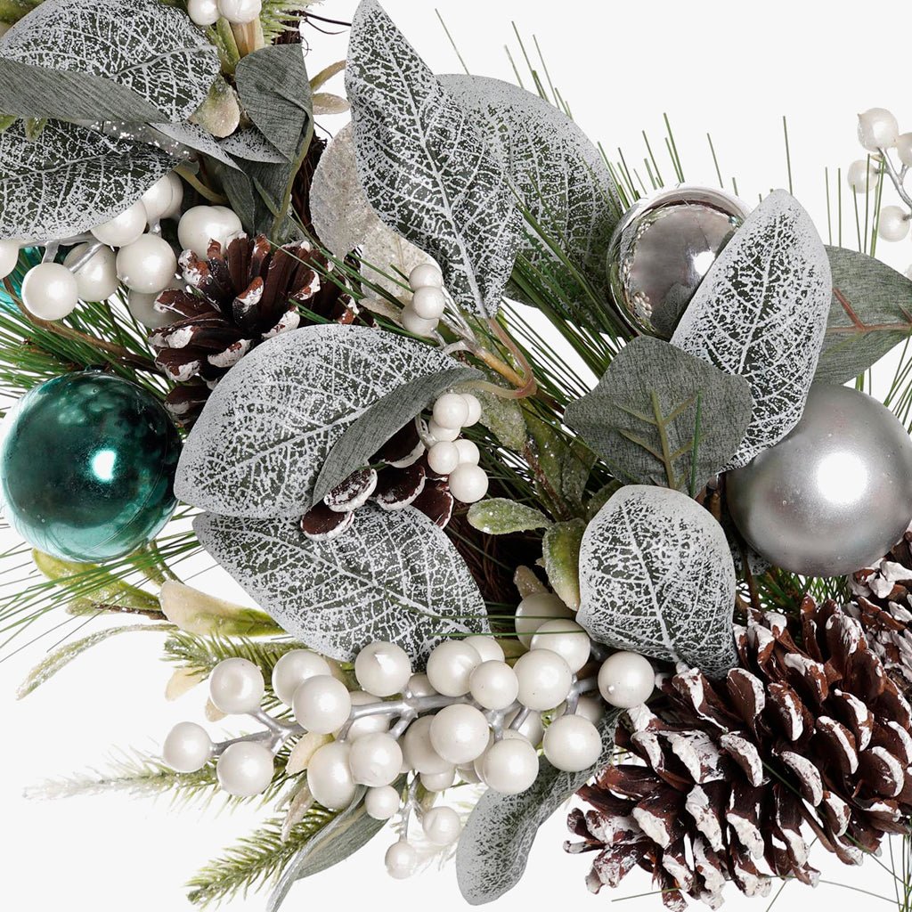 Coroa Natal Azul CELESTIAL - Gato Preto