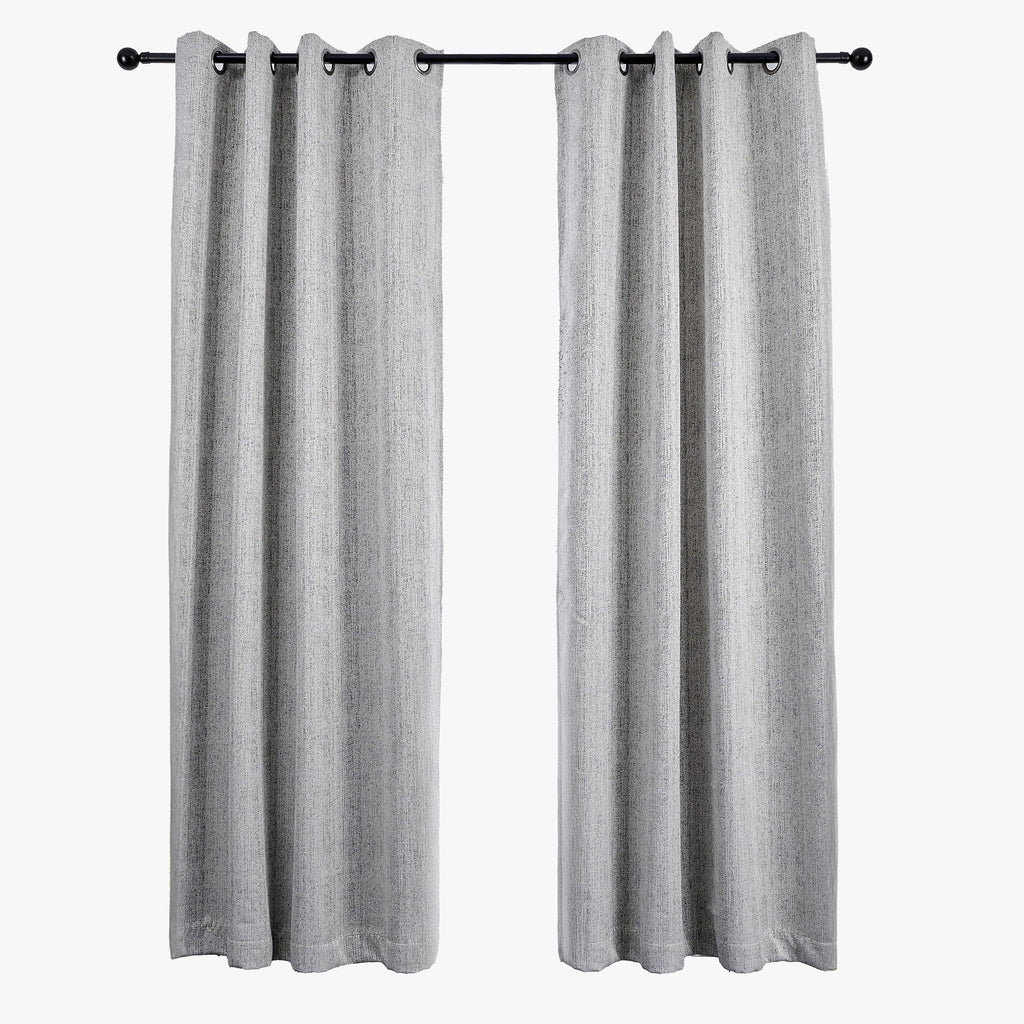 Cortinado Blackout Cinzento Mesclado TALIN - Gato Preto