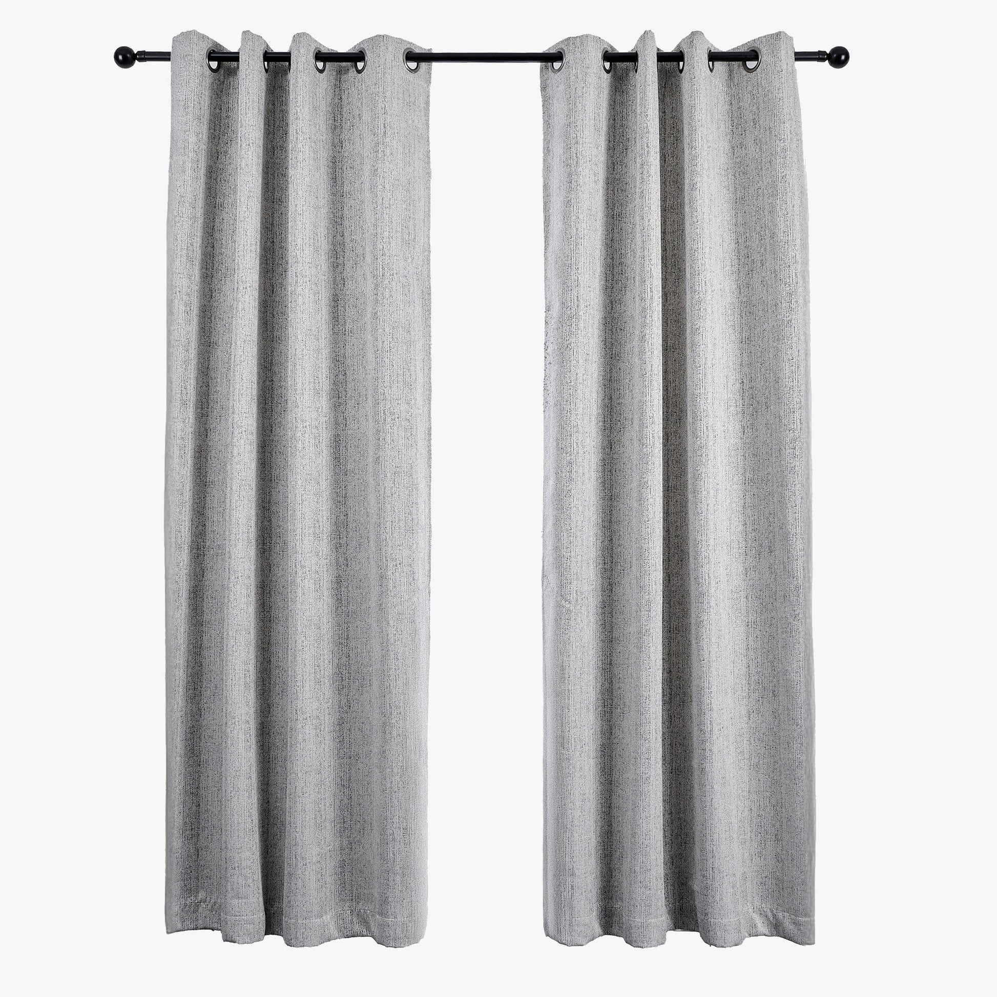 Cortinado Blackout Cinzento Mesclado TALIN - Gato Preto