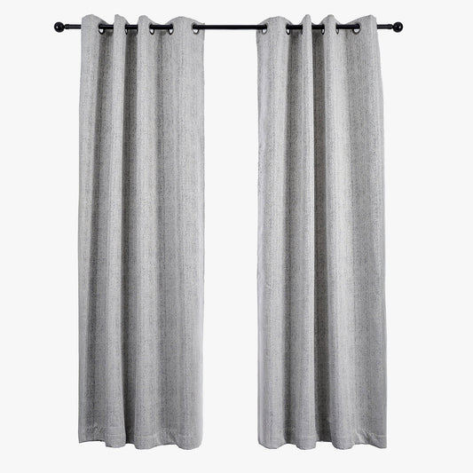 Cortinado Blackout Cinzento Mesclado TALIN - Gato Preto