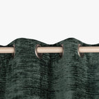 Cortinado Chenile Verde INDIE - Gato Preto